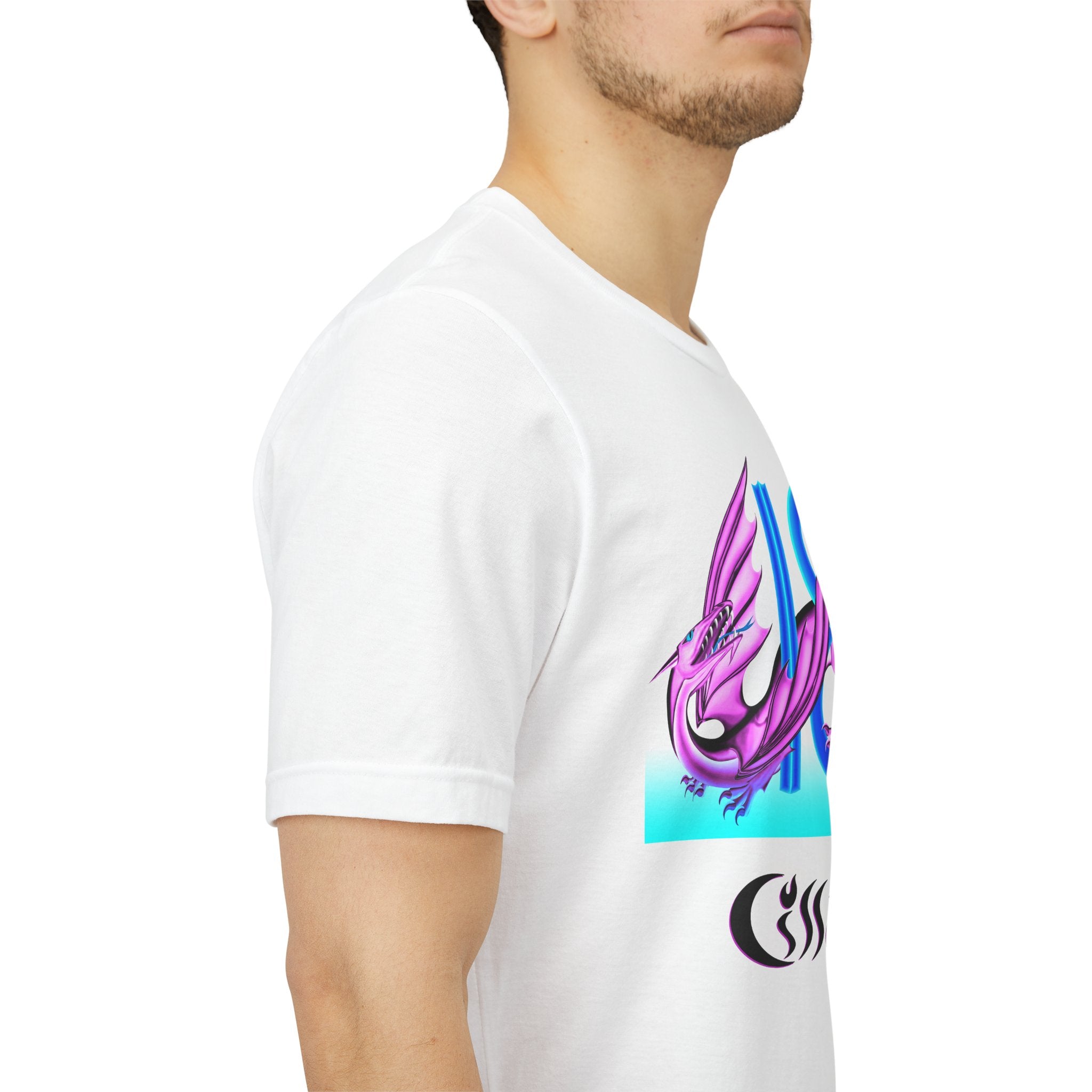 Pink Neon Dragon 18 T-shirt
