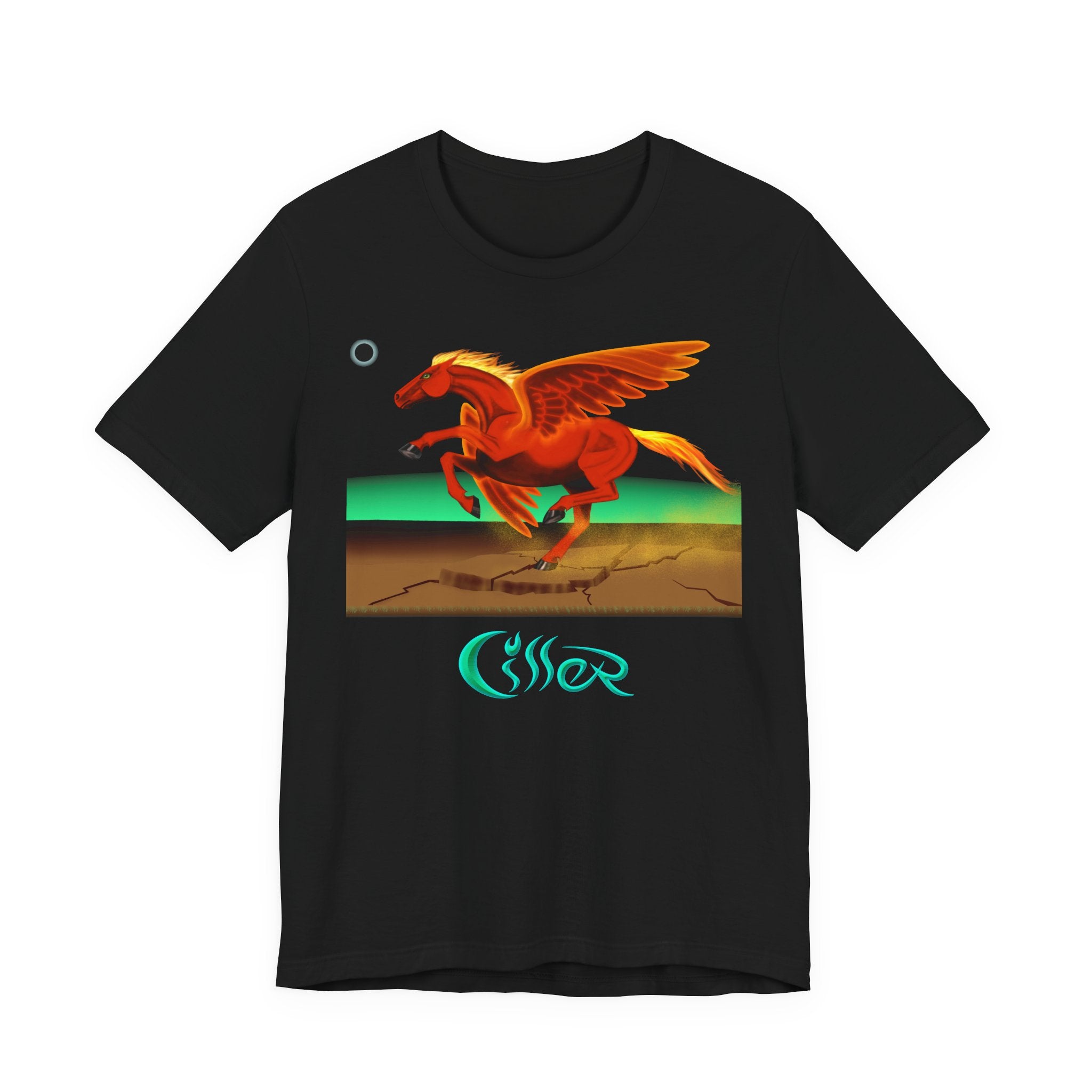 Flying Fire Horse Graphic T‑Shirt