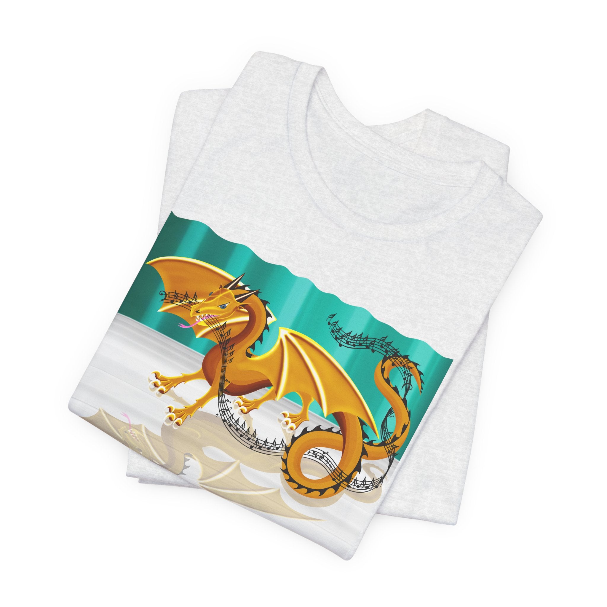 Musical Golden Dragon Graphic T-shirt
