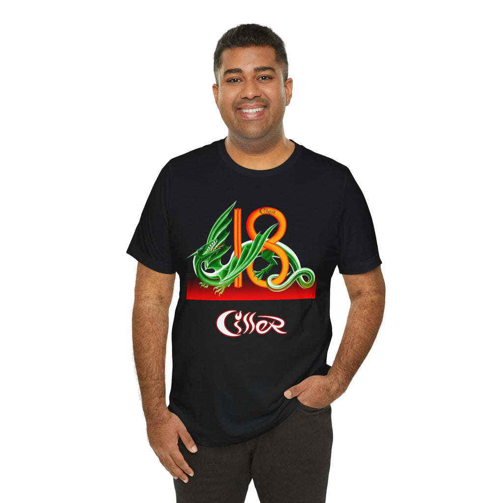 Green 18 Stylized Dragon T-shirt