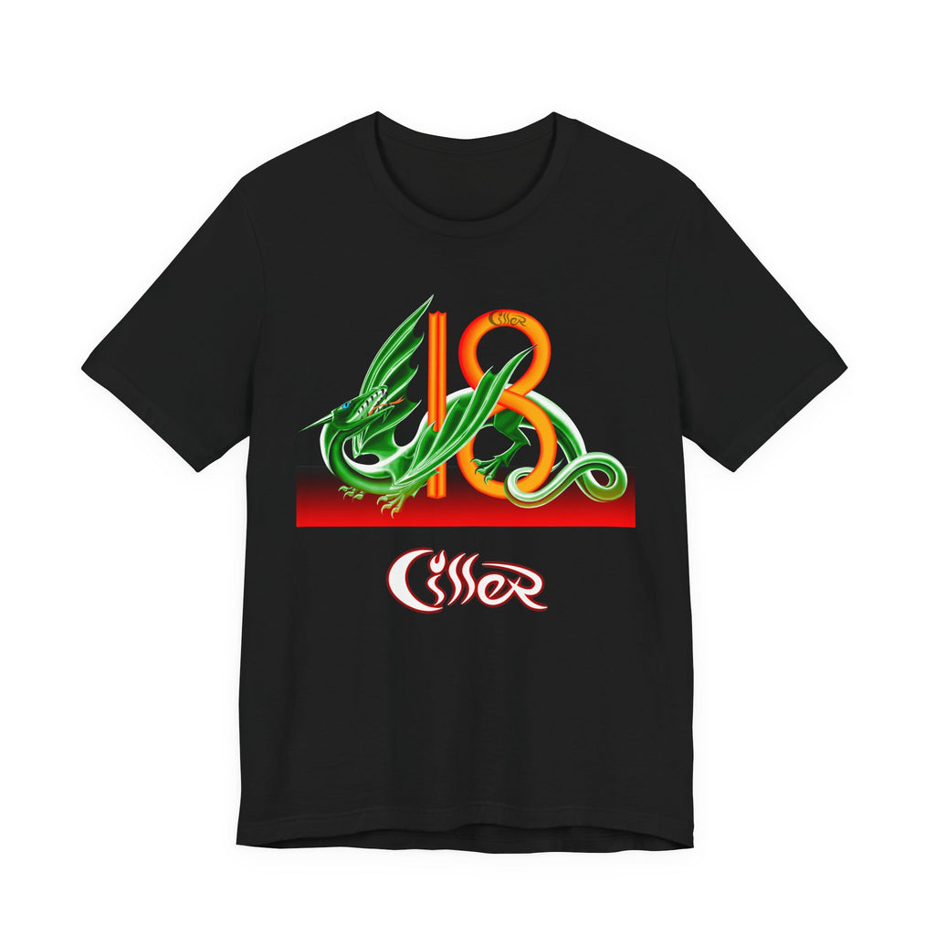 Green 18 Stylized Dragon T-shirt