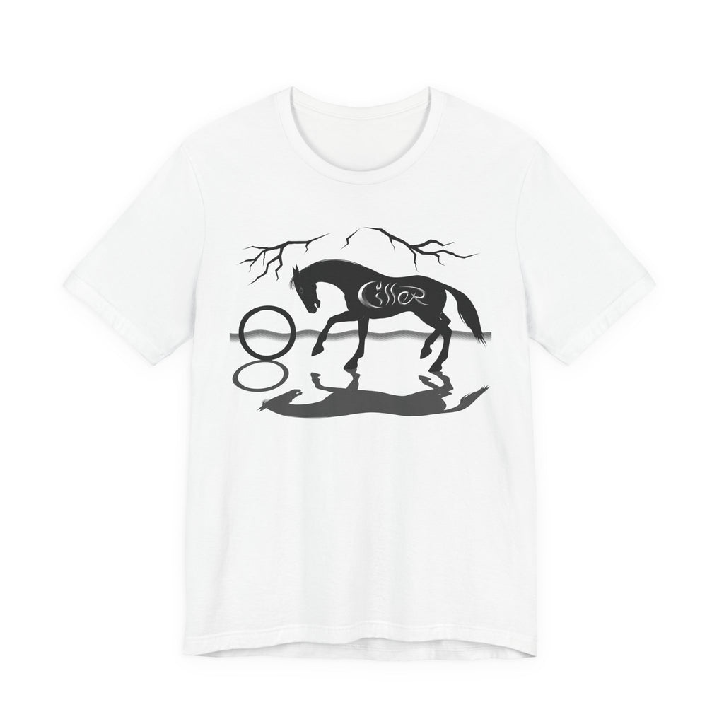 Spin Black Lightning Horse T-shirt